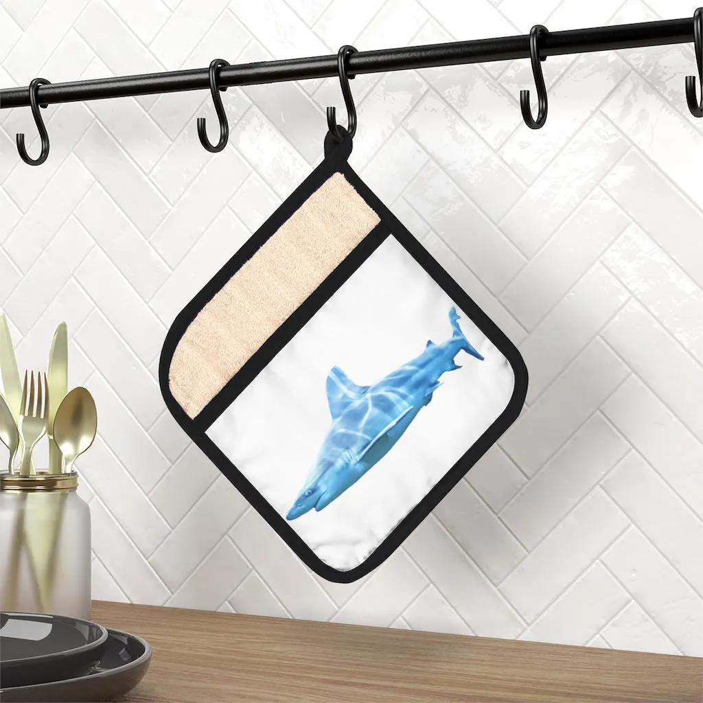 Shark Pot Holder with Pocket