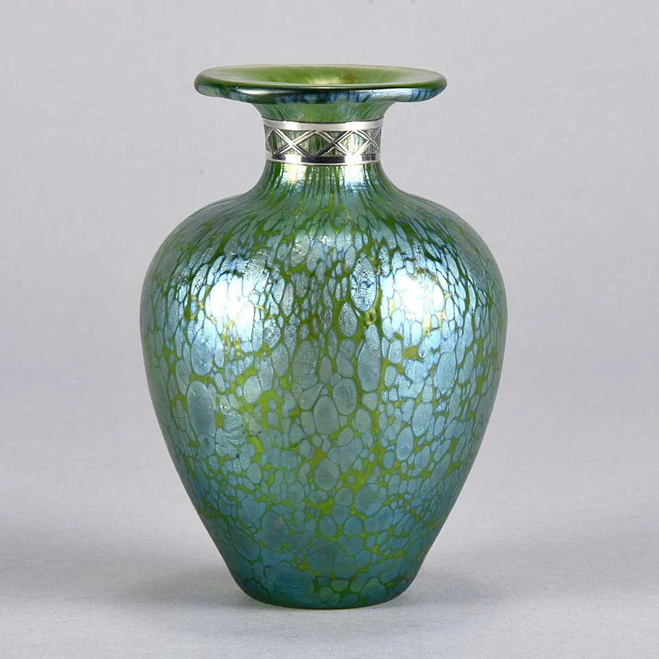 Silvered Vase by Johann Loetz
