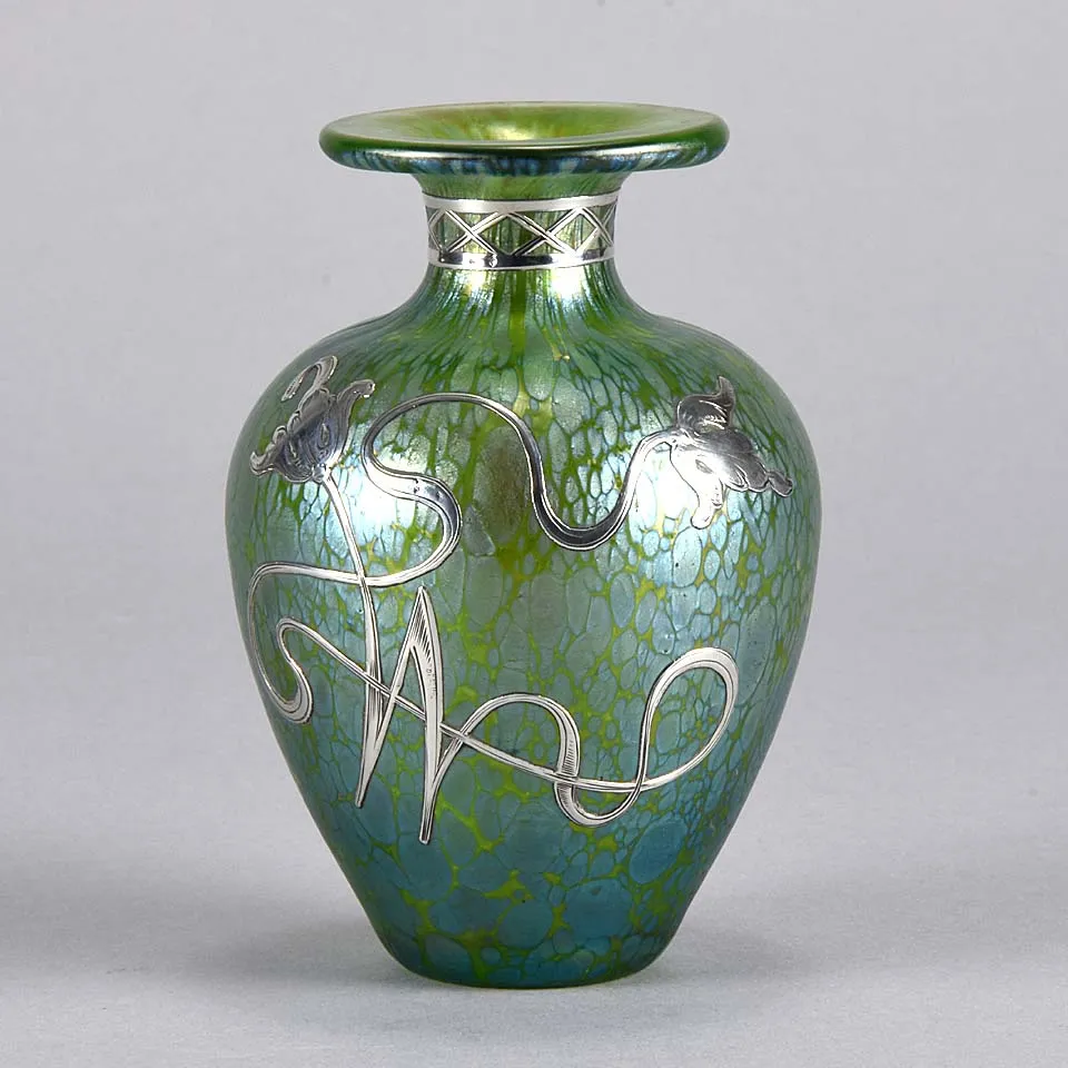 Silvered Vase by Johann Loetz