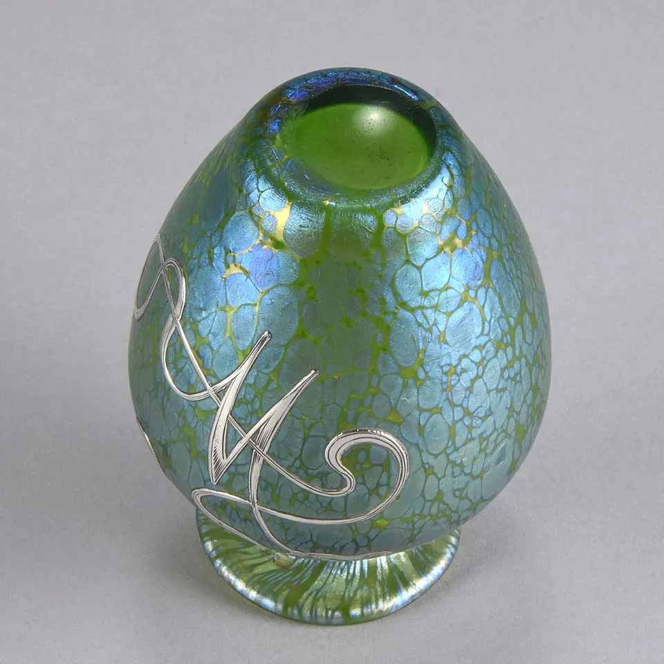 Silvered Vase by Johann Loetz