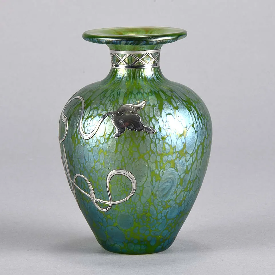 Silvered Vase by Johann Loetz