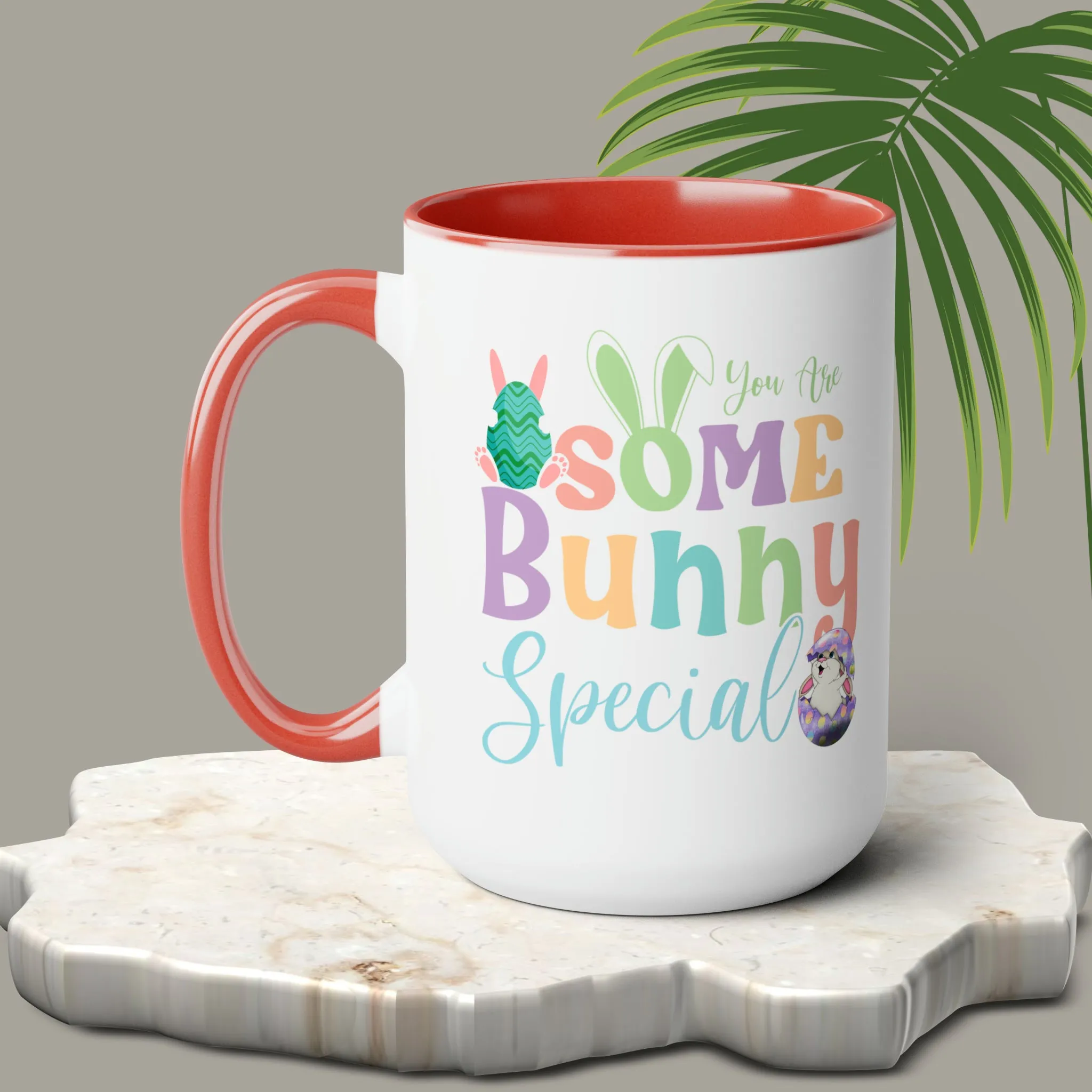 Some Bunny Special Two-Tone Coffee Mugs, 15oz