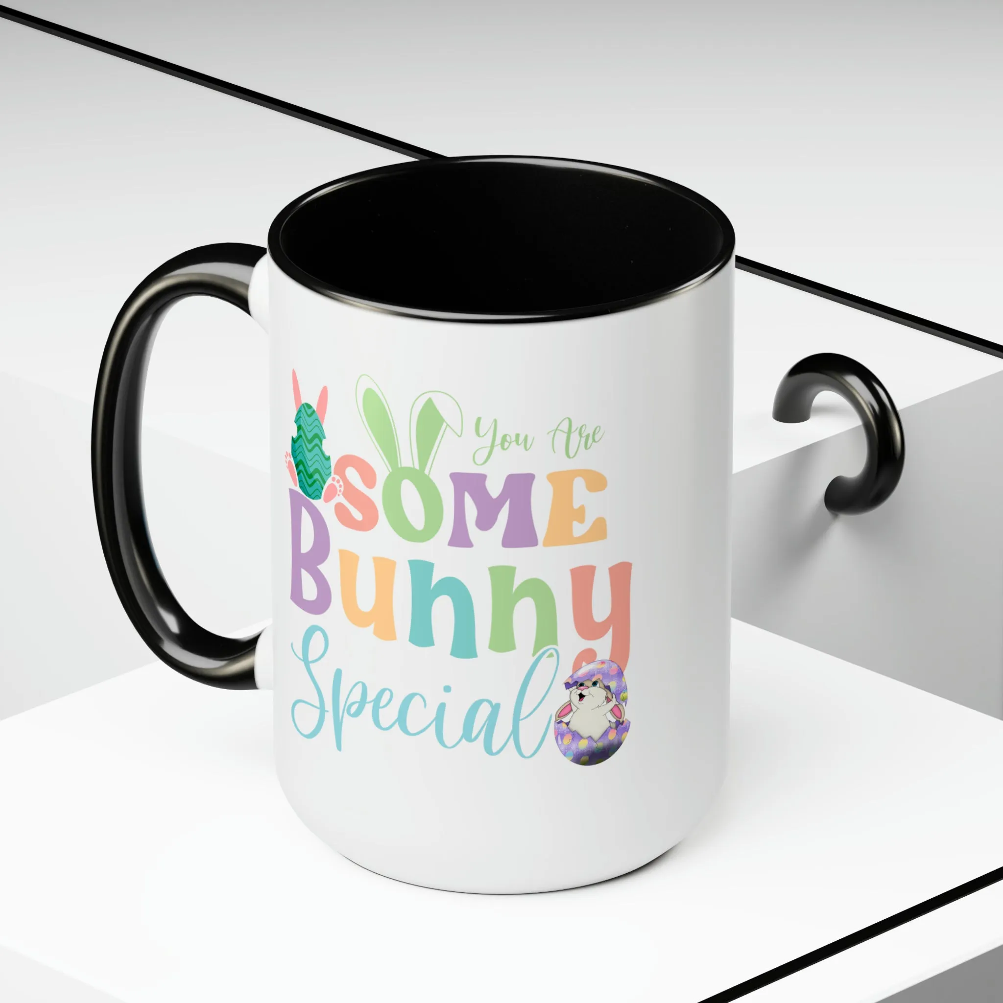 Some Bunny Special Two-Tone Coffee Mugs, 15oz
