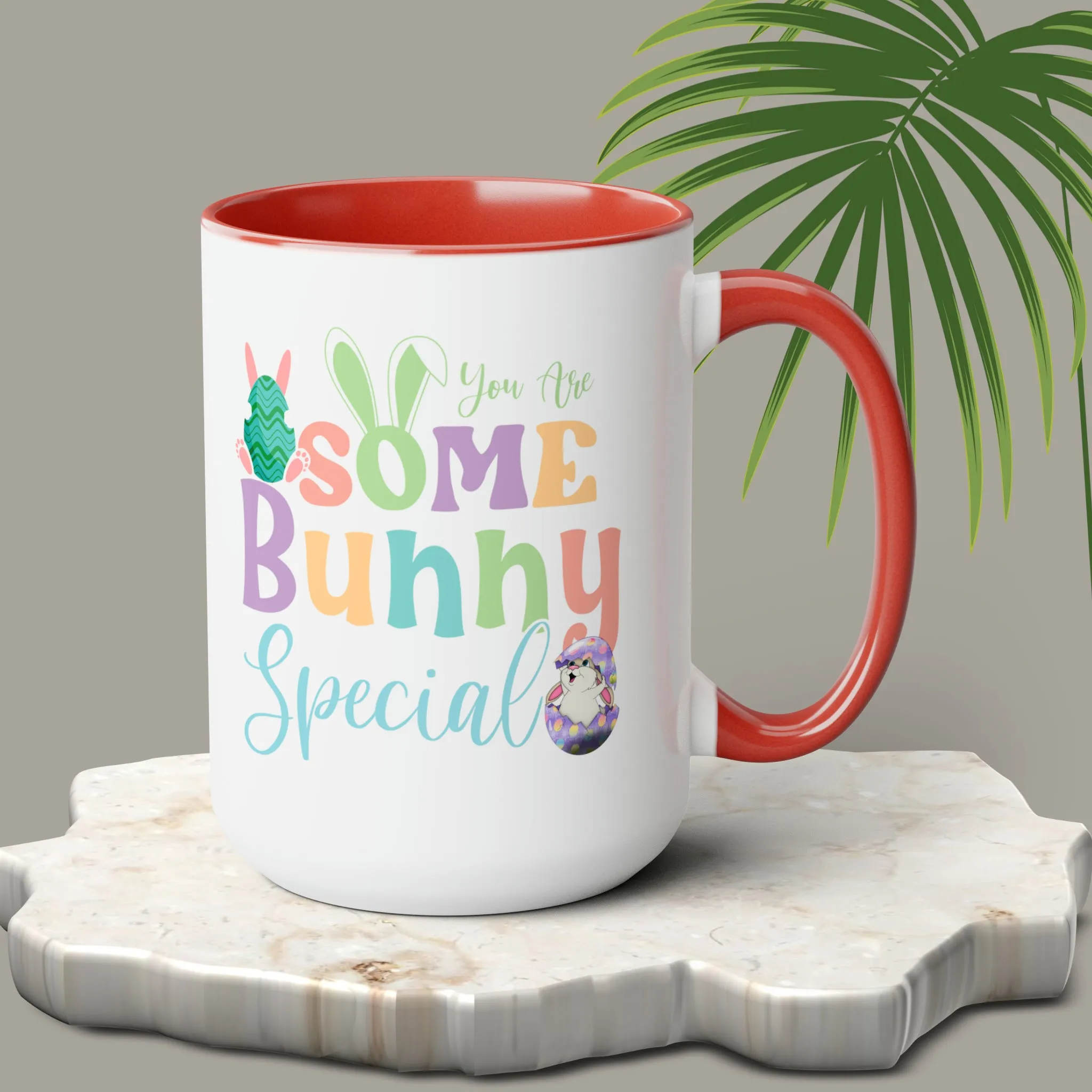 Some Bunny Special Two-Tone Coffee Mugs, 15oz