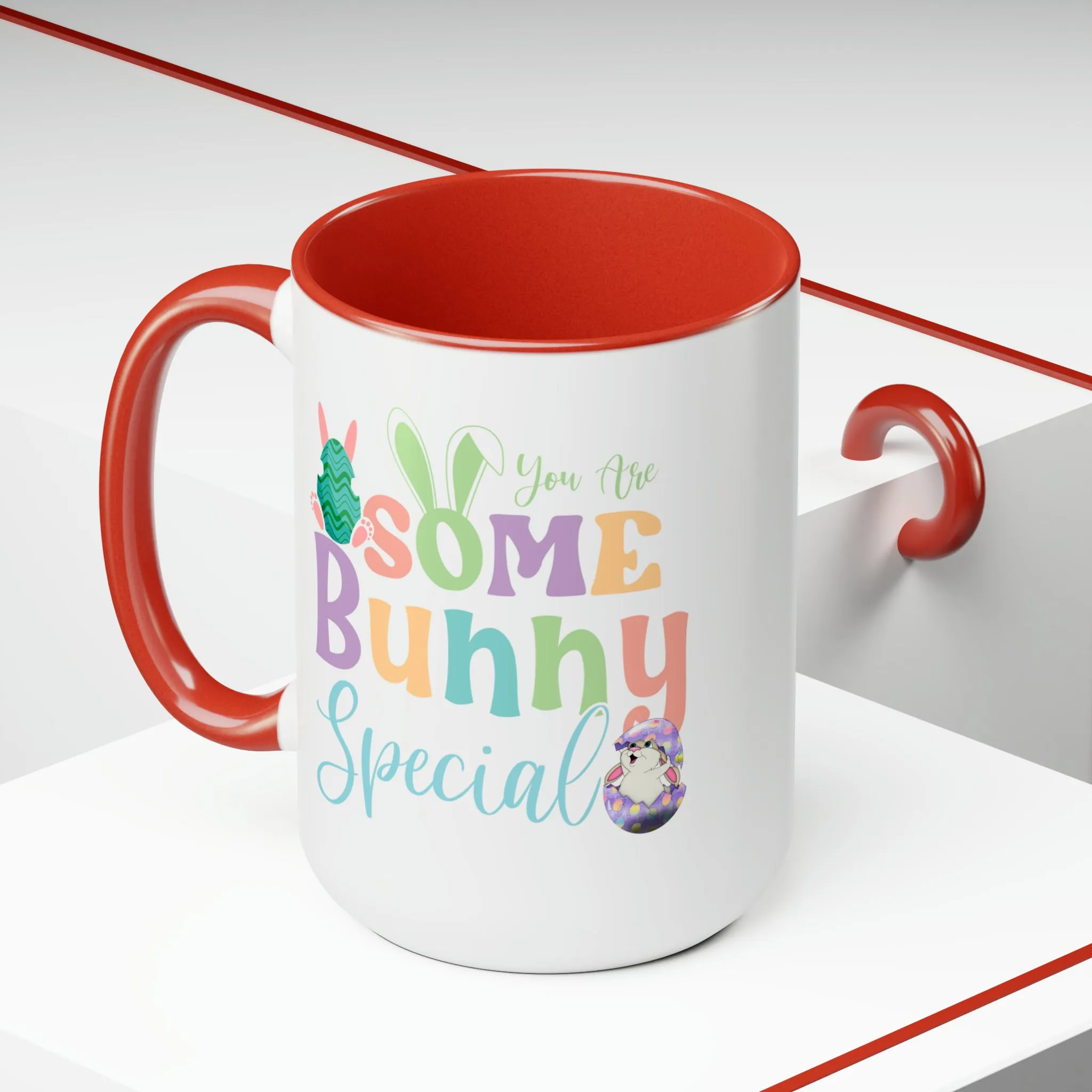 Some Bunny Special Two-Tone Coffee Mugs, 15oz