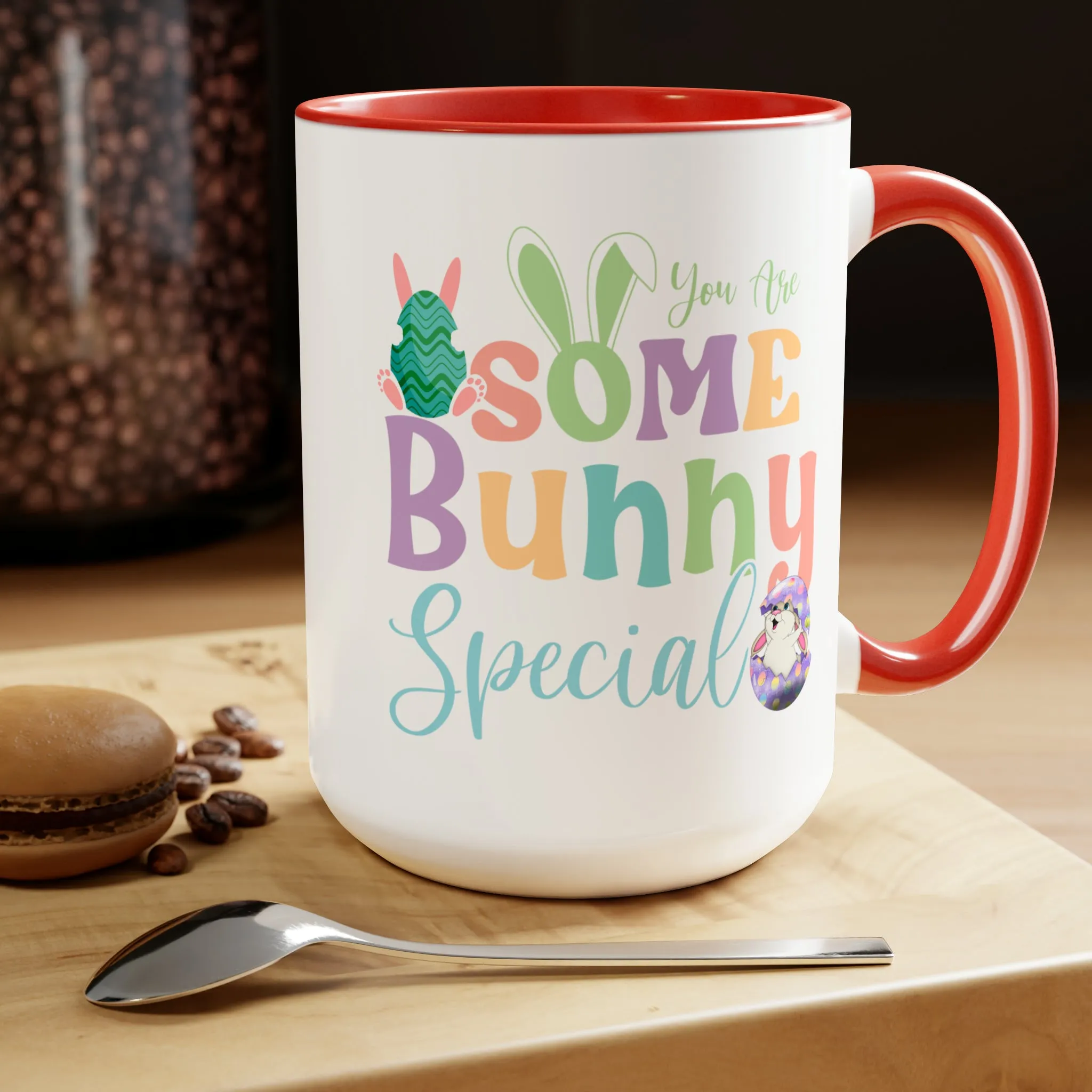 Some Bunny Special Two-Tone Coffee Mugs, 15oz