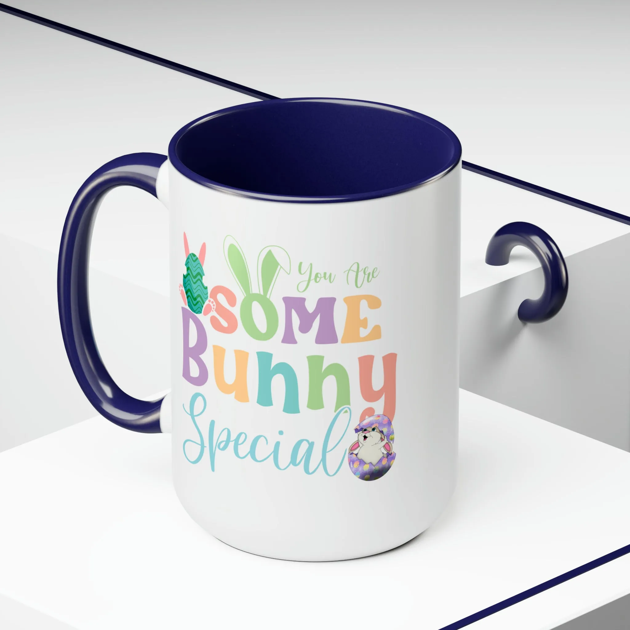 Some Bunny Special Two-Tone Coffee Mugs, 15oz