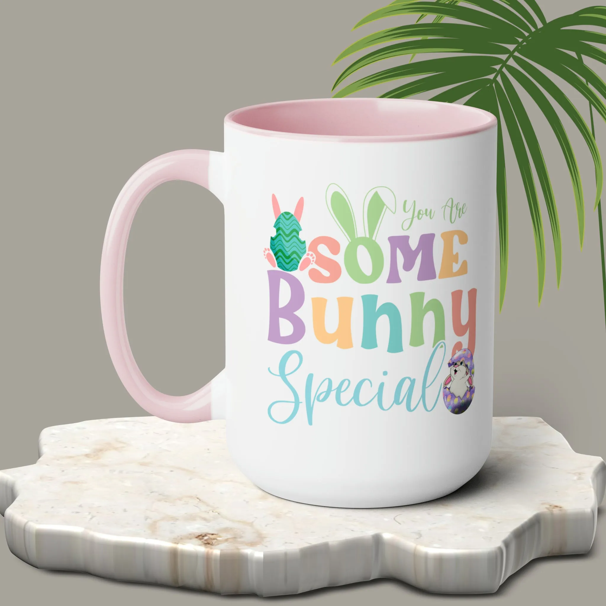 Some Bunny Special Two-Tone Coffee Mugs, 15oz