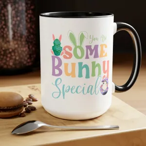 Some Bunny Special Two-Tone Coffee Mugs, 15oz
