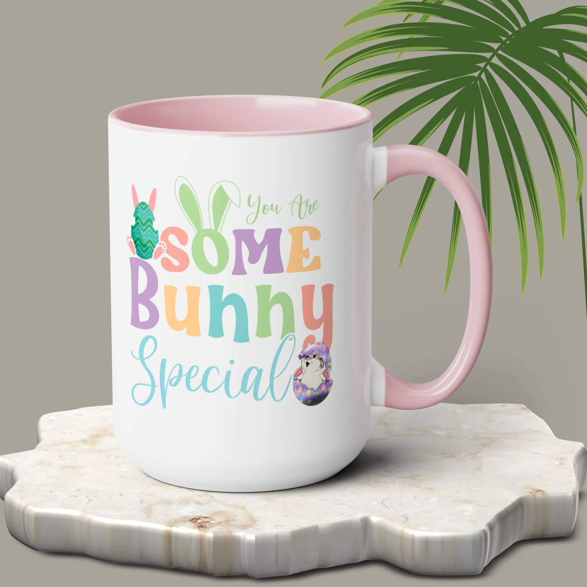 Some Bunny Special Two-Tone Coffee Mugs, 15oz
