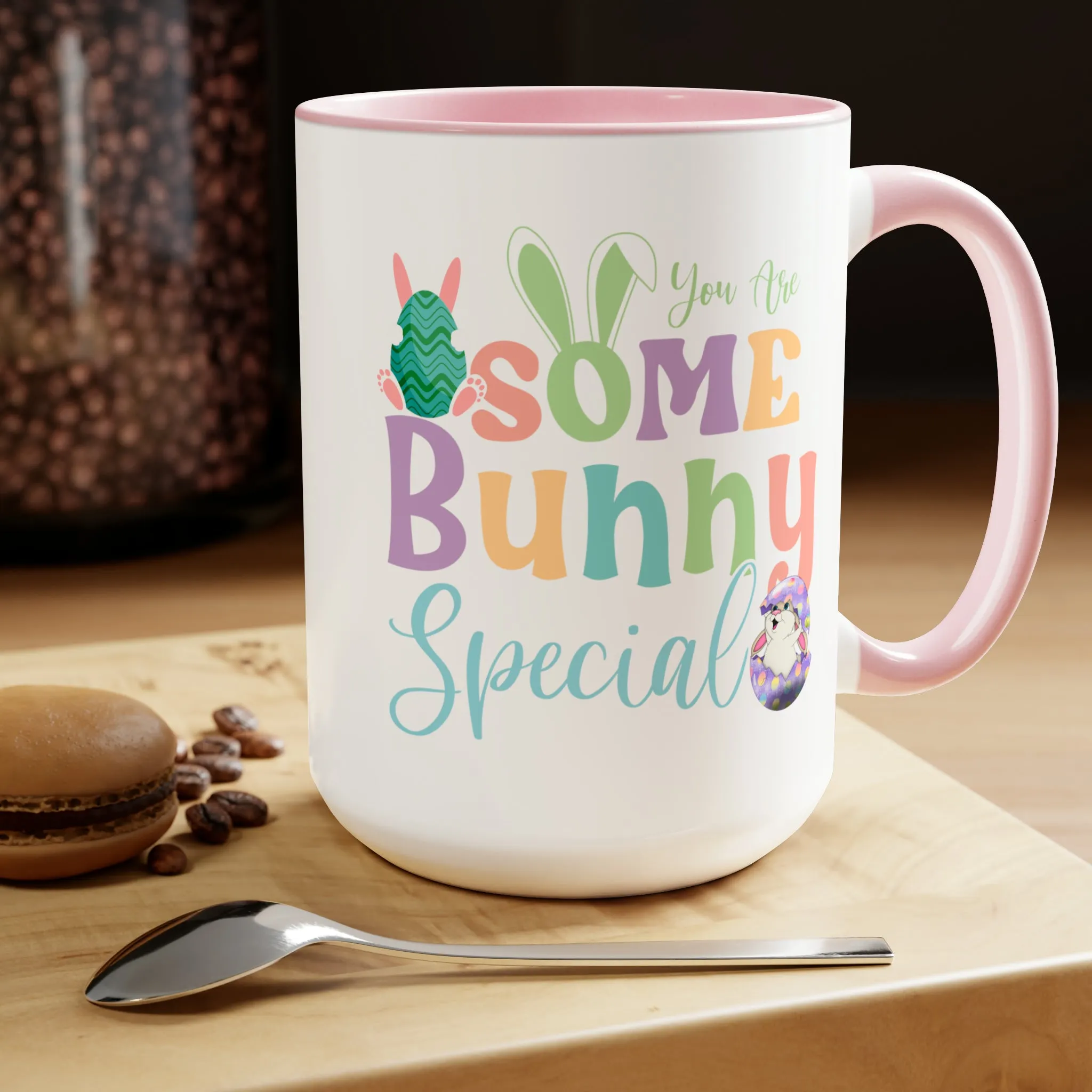 Some Bunny Special Two-Tone Coffee Mugs, 15oz