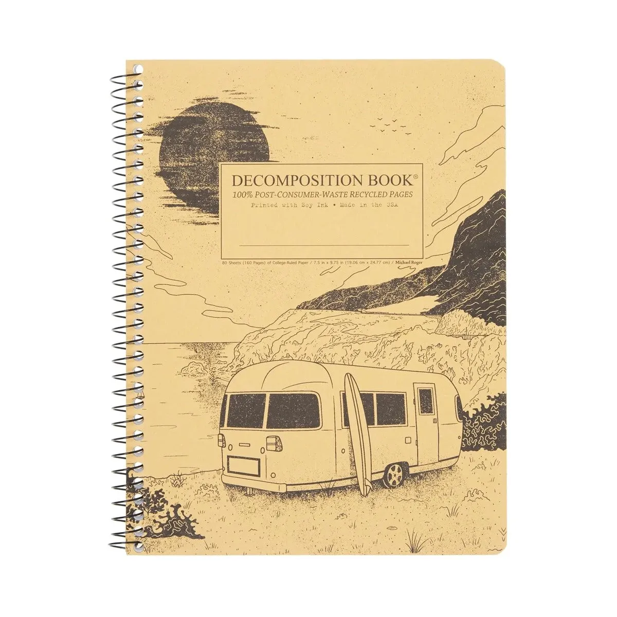 Spiral Bound Recycled Notebook (Big Sur)