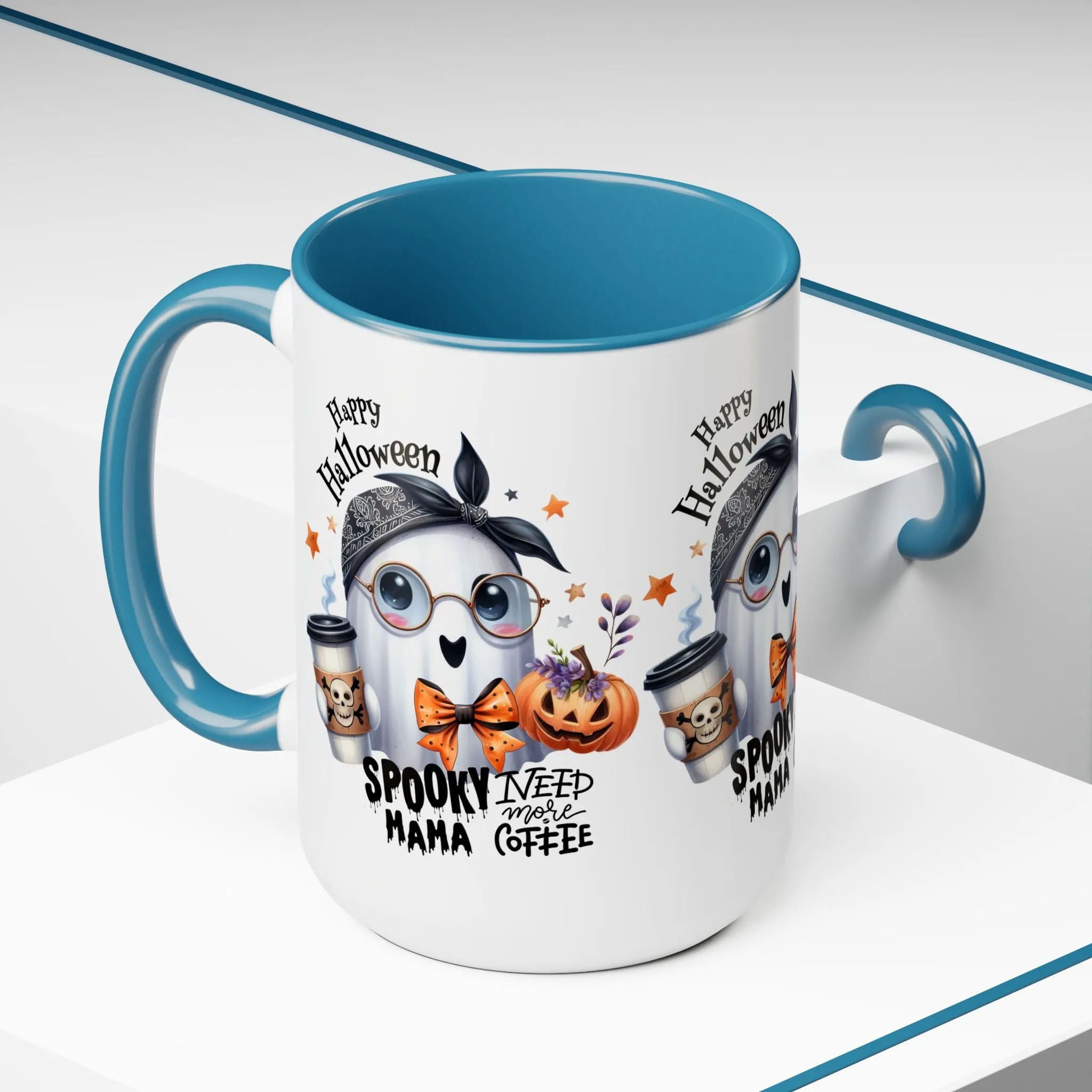 Spooky Mama Halloween Coffee Mug,  Let's Go Halloween Coffee Mug, Trick or Treat Halloween Coffee Mug, Cute Ghost Coffee Mug, Spooky Season Halloween Coffee Mug.
