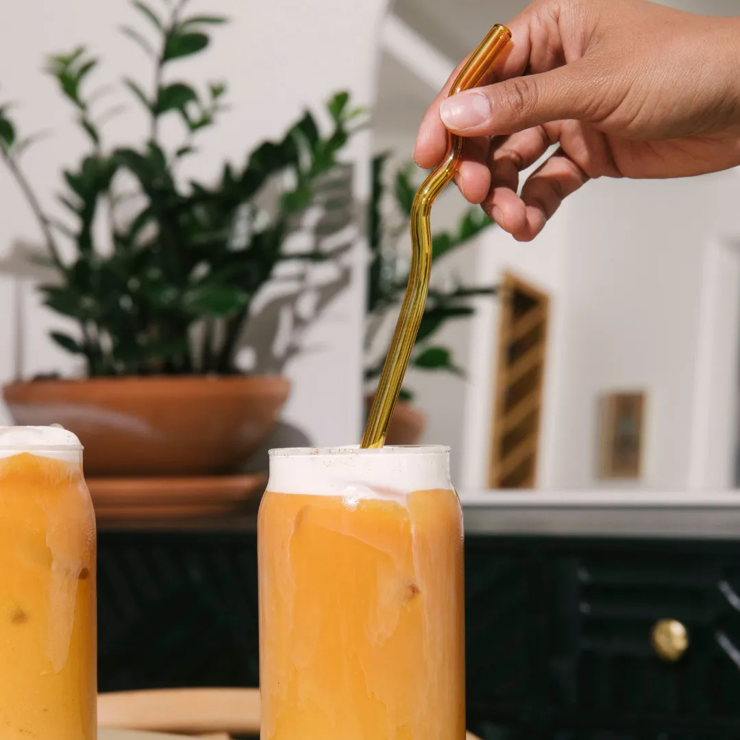 Squiggle Glass Straws