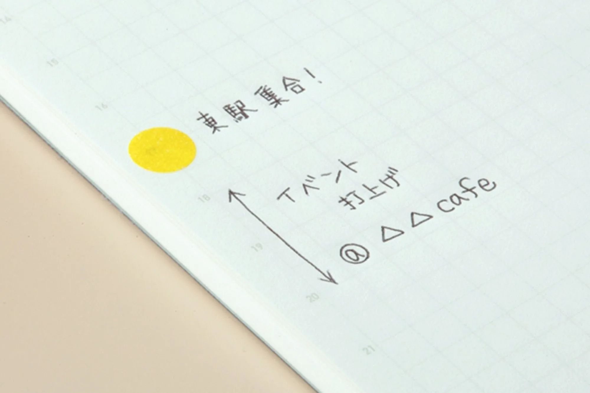 Stalogy 365Days Notebook - A6 - Grid - 368 Pages - Yellow