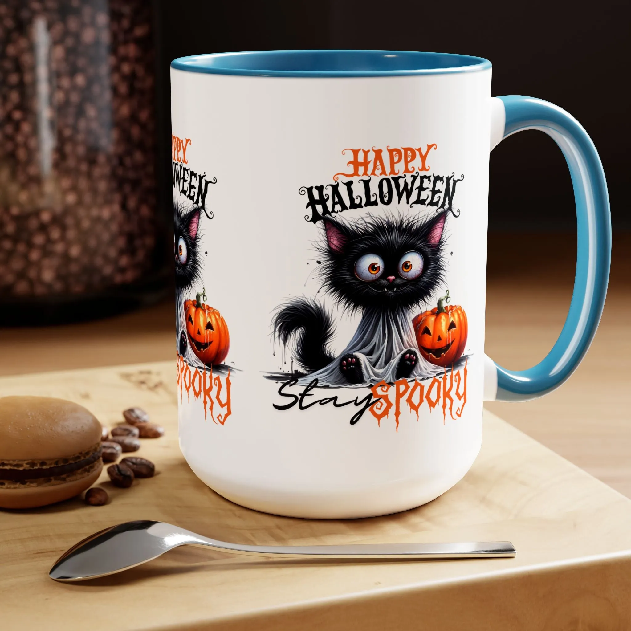 Stay Spooky Happy Halloween Coffee Mug,  Let's Go Halloween Coffee Mug, Trick or Treat Halloween Coffee Mug, Cute Ghost Coffee Mug, Spooky Season Halloween Coffee Mug.