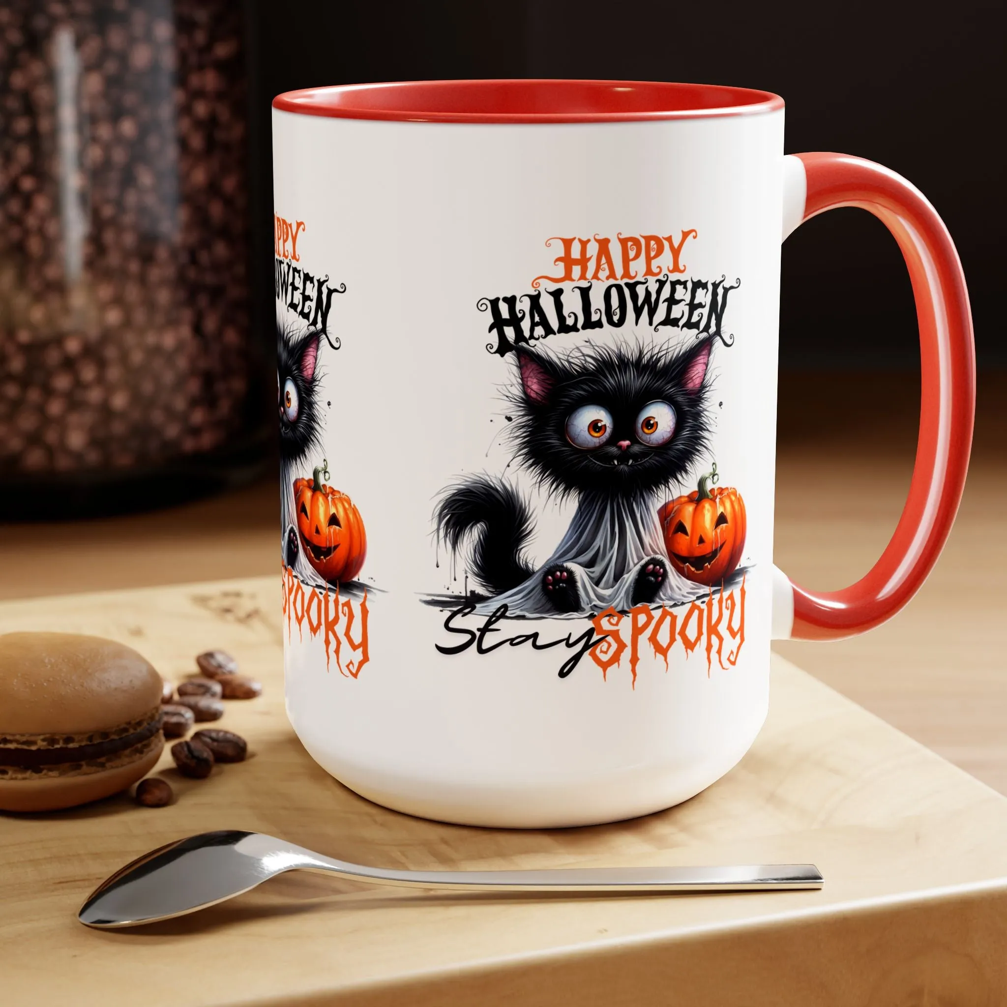 Stay Spooky Happy Halloween Coffee Mug,  Let's Go Halloween Coffee Mug, Trick or Treat Halloween Coffee Mug, Cute Ghost Coffee Mug, Spooky Season Halloween Coffee Mug.