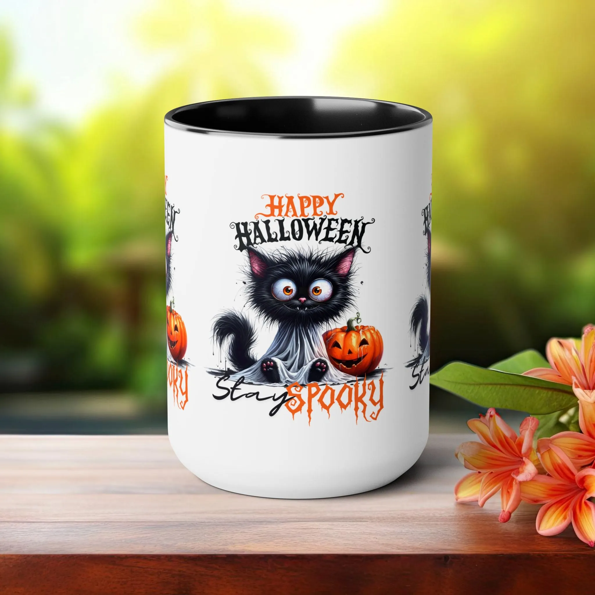 Stay Spooky Happy Halloween Coffee Mug,  Let's Go Halloween Coffee Mug, Trick or Treat Halloween Coffee Mug, Cute Ghost Coffee Mug, Spooky Season Halloween Coffee Mug.
