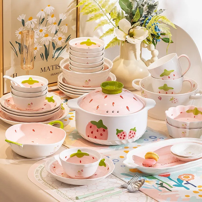Strawberry Ceramic Tableware