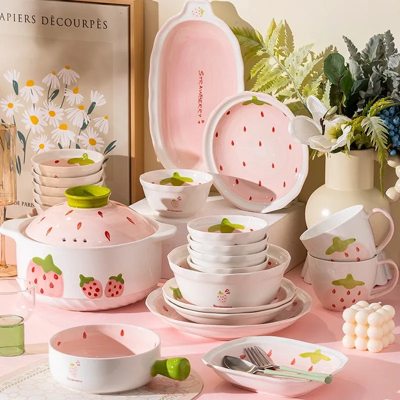 Strawberry Ceramic Tableware