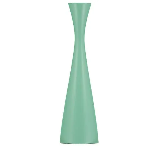 Tall Wooden Candle Holder in Opaline