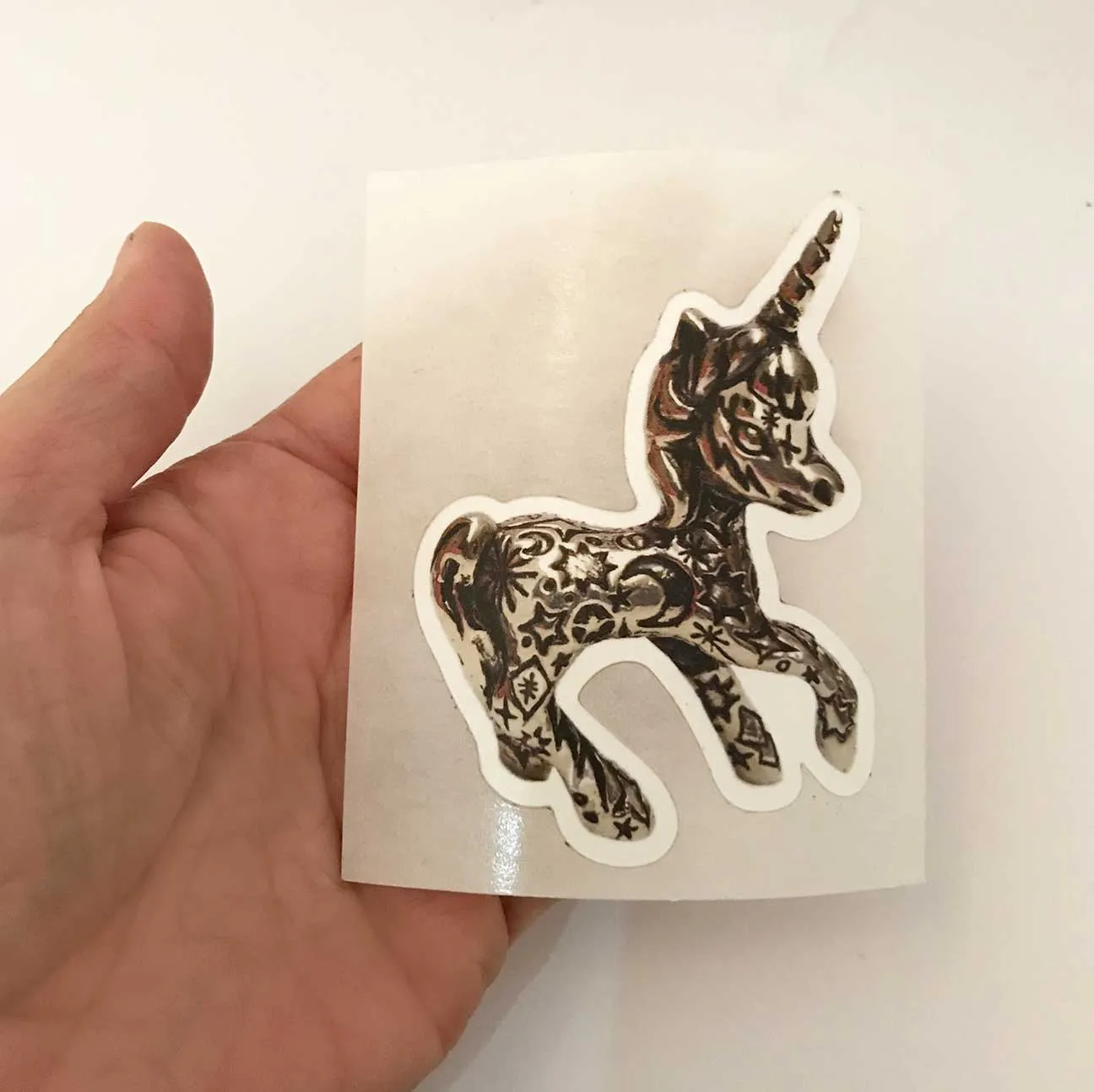 Tatted Unicorn STICKER