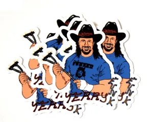 TERRY FUNK STICKERS 5-PACK