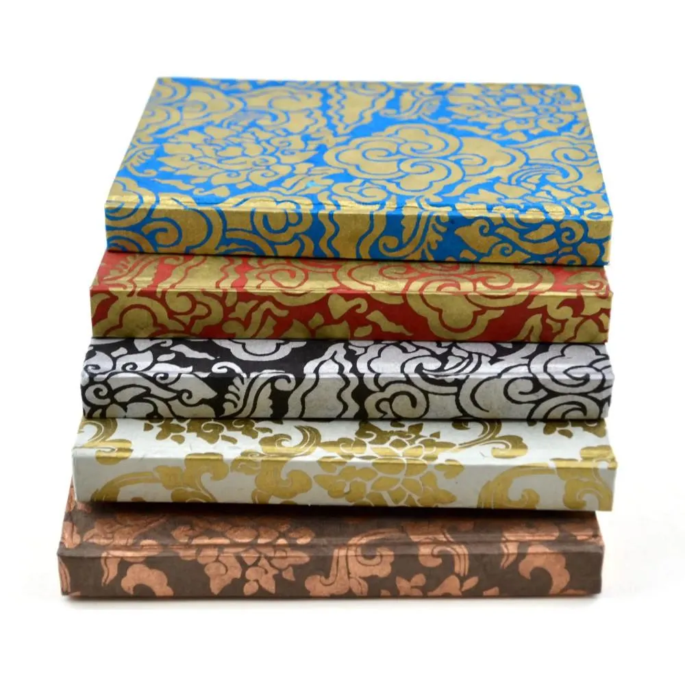 Tibetan Pema Large Hardcover Notebooks, Mixed Blank - Assorted Colours