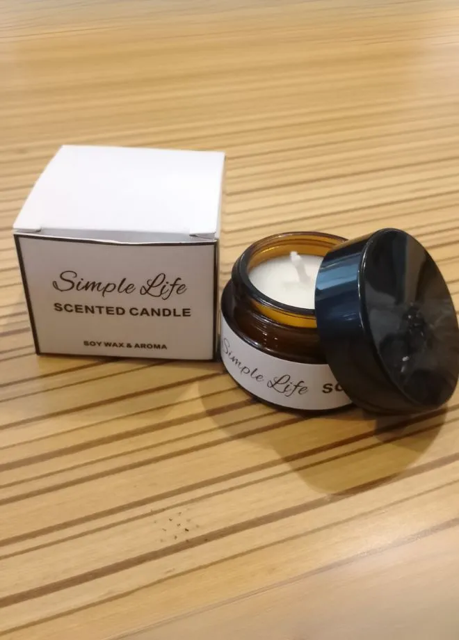 Timeless Glass Jar Amber Scented Candle - Captivating Home Fragrance - Extended Burn Duration - Up to 47 Hours of Enduring Scented Bliss