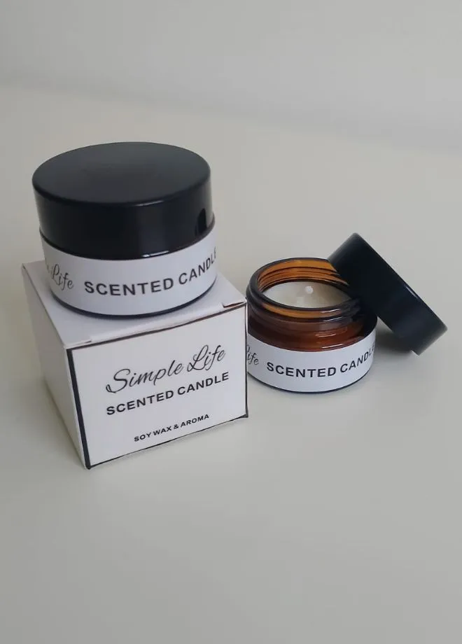 Timeless Glass Jar Amber Scented Candle - Captivating Home Fragrance - Extended Burn Duration - Up to 47 Hours of Enduring Scented Bliss