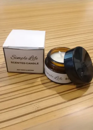 Timeless Glass Jar Amber Scented Candle - Captivating Home Fragrance - Extended Burn Duration - Up to 47 Hours of Enduring Scented Bliss