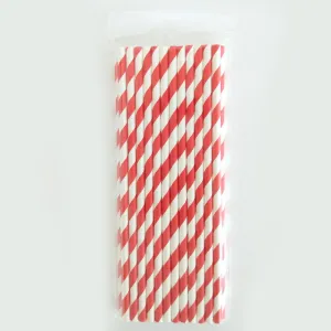 US 100~200 Bulk Packed Paper Straws Pattern Color -Biodegradable FDA Approved