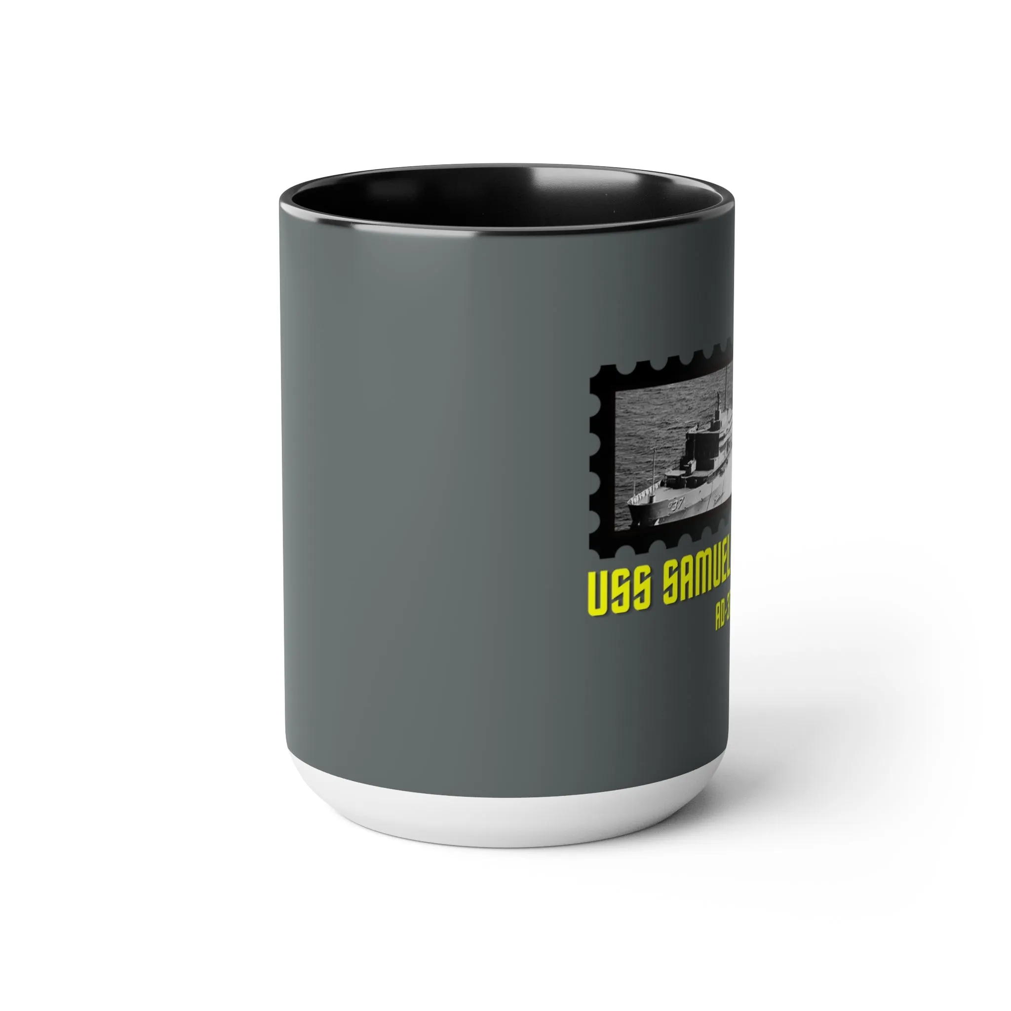 USS Samuel Gompers AD-37 United States Ship POD Two-Tone Coffee Mugs, 15oz