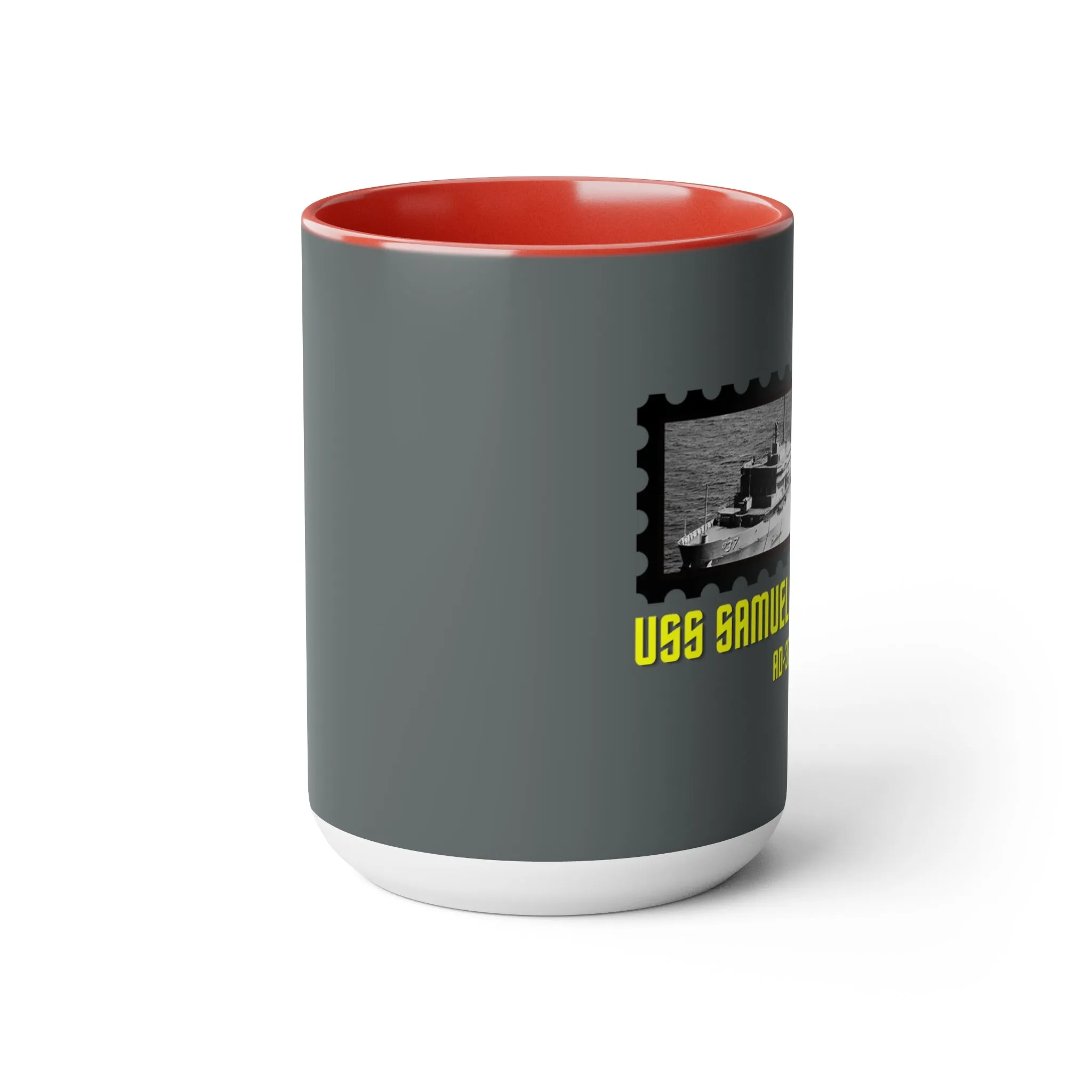 USS Samuel Gompers AD-37 United States Ship POD Two-Tone Coffee Mugs, 15oz