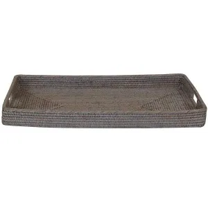 Verandah Natural Rattan Tray Rectangle Medium