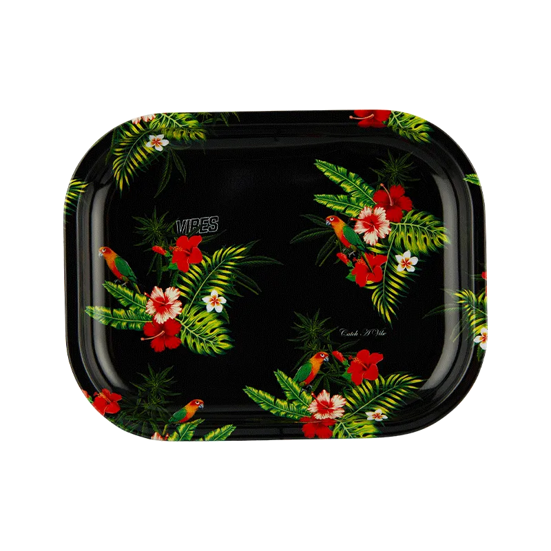 VIBES Floral Aluminum Tray