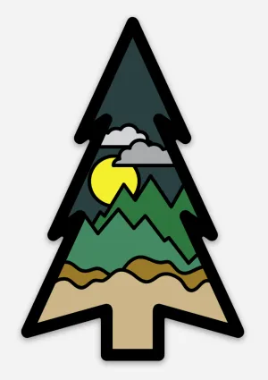 Wilderness Tree (Midnight) - Sticker