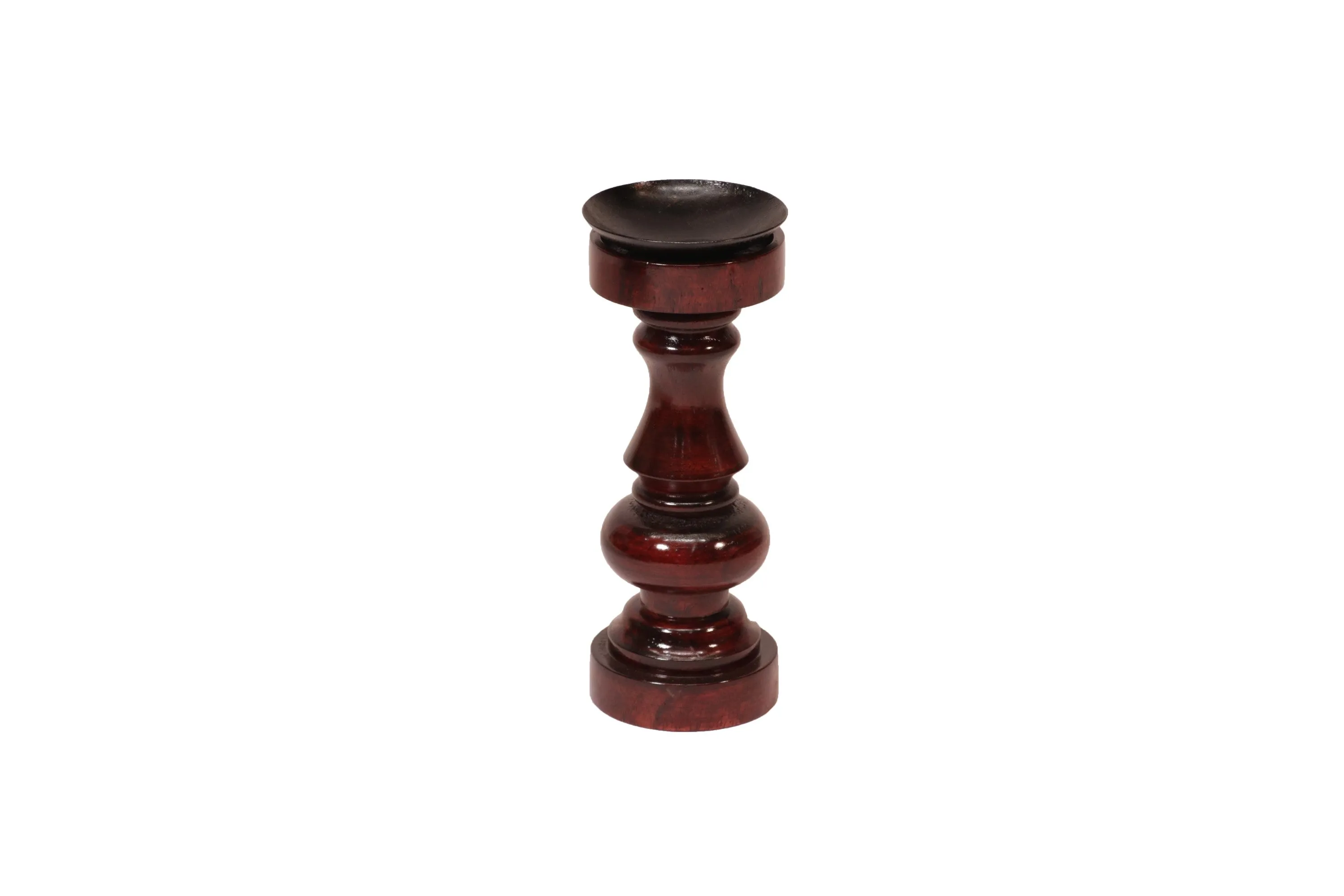 Wooden Risen Sun Candle Holder