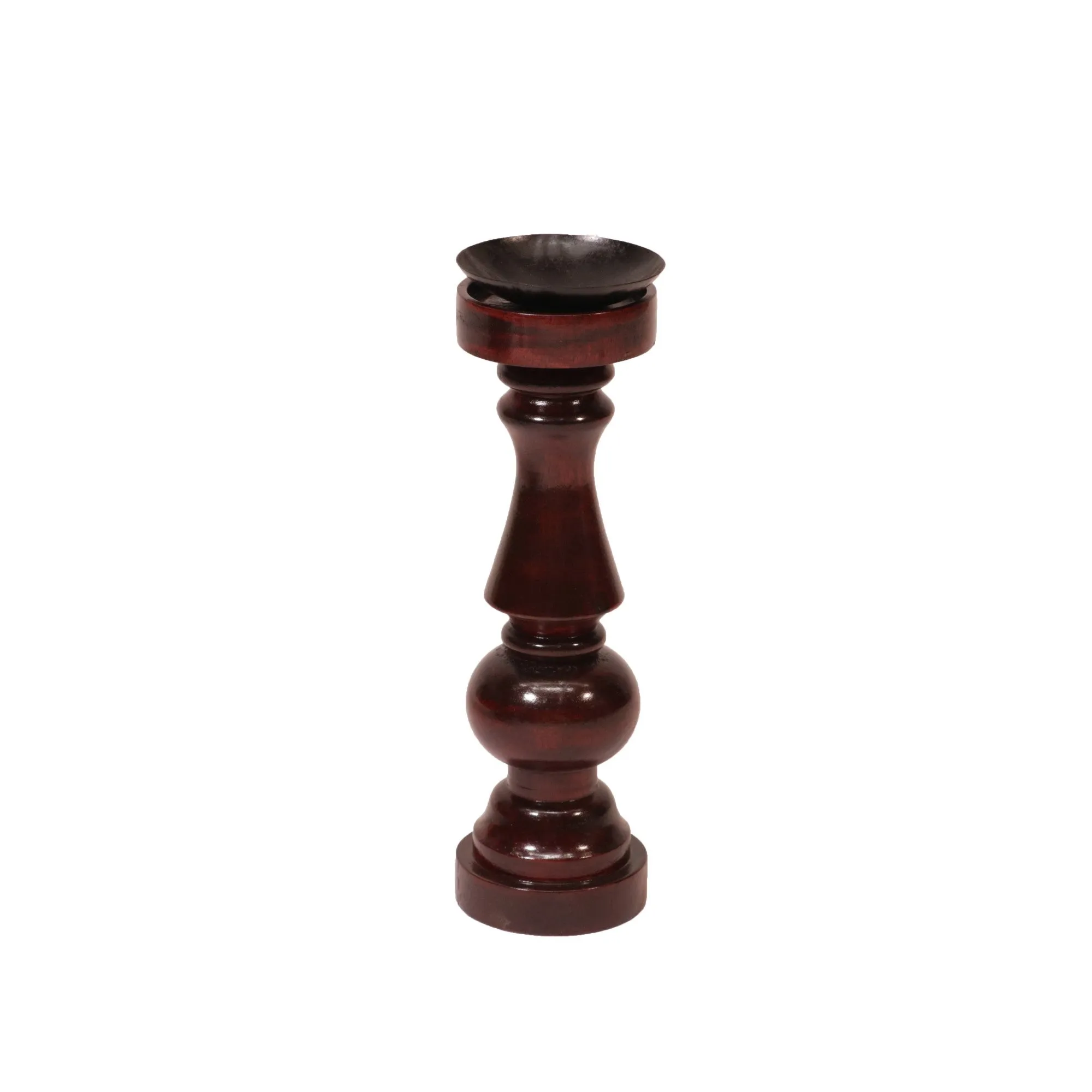 Wooden Risen Sun Candle Holder