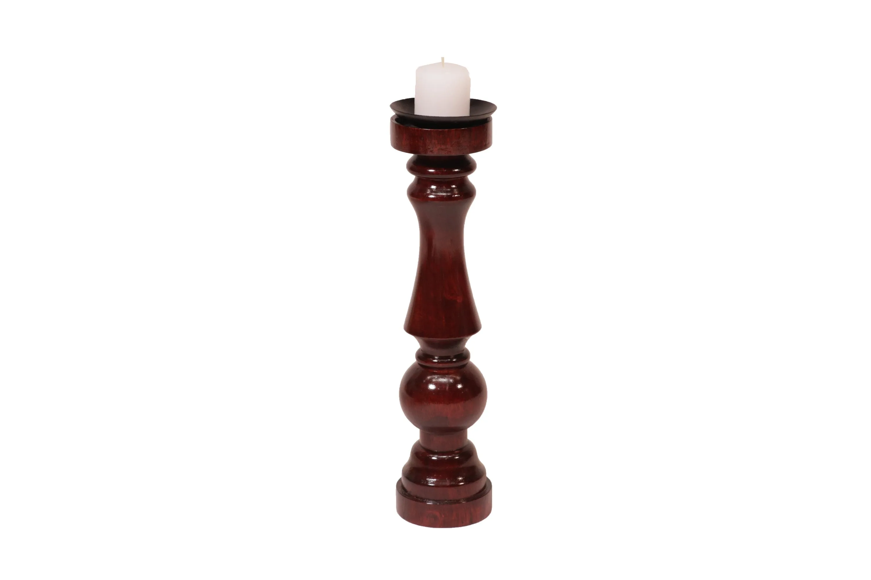 Wooden Risen Sun Candle Holder