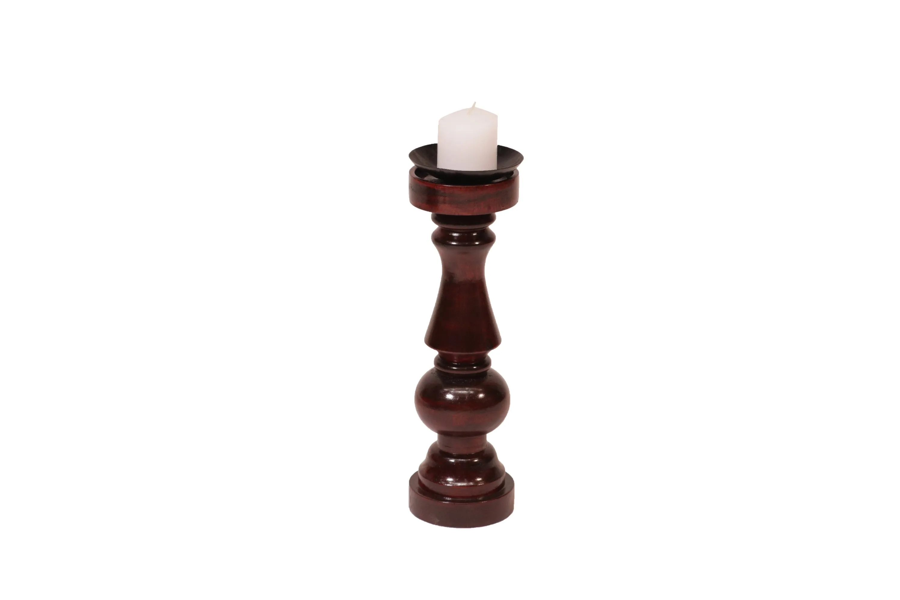 Wooden Risen Sun Candle Holder
