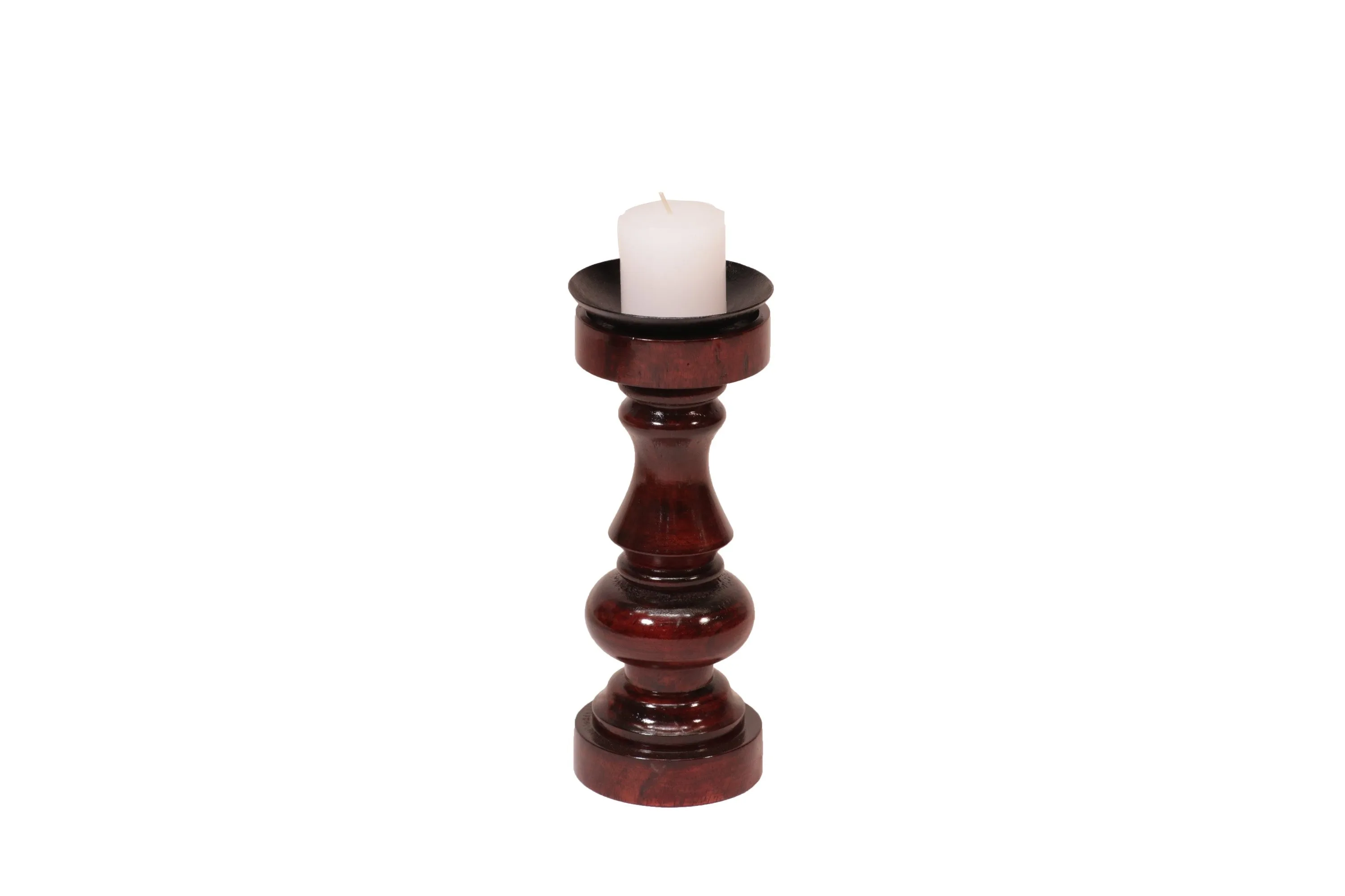 Wooden Risen Sun Candle Holder