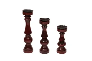Wooden Risen Sun Candle Holder