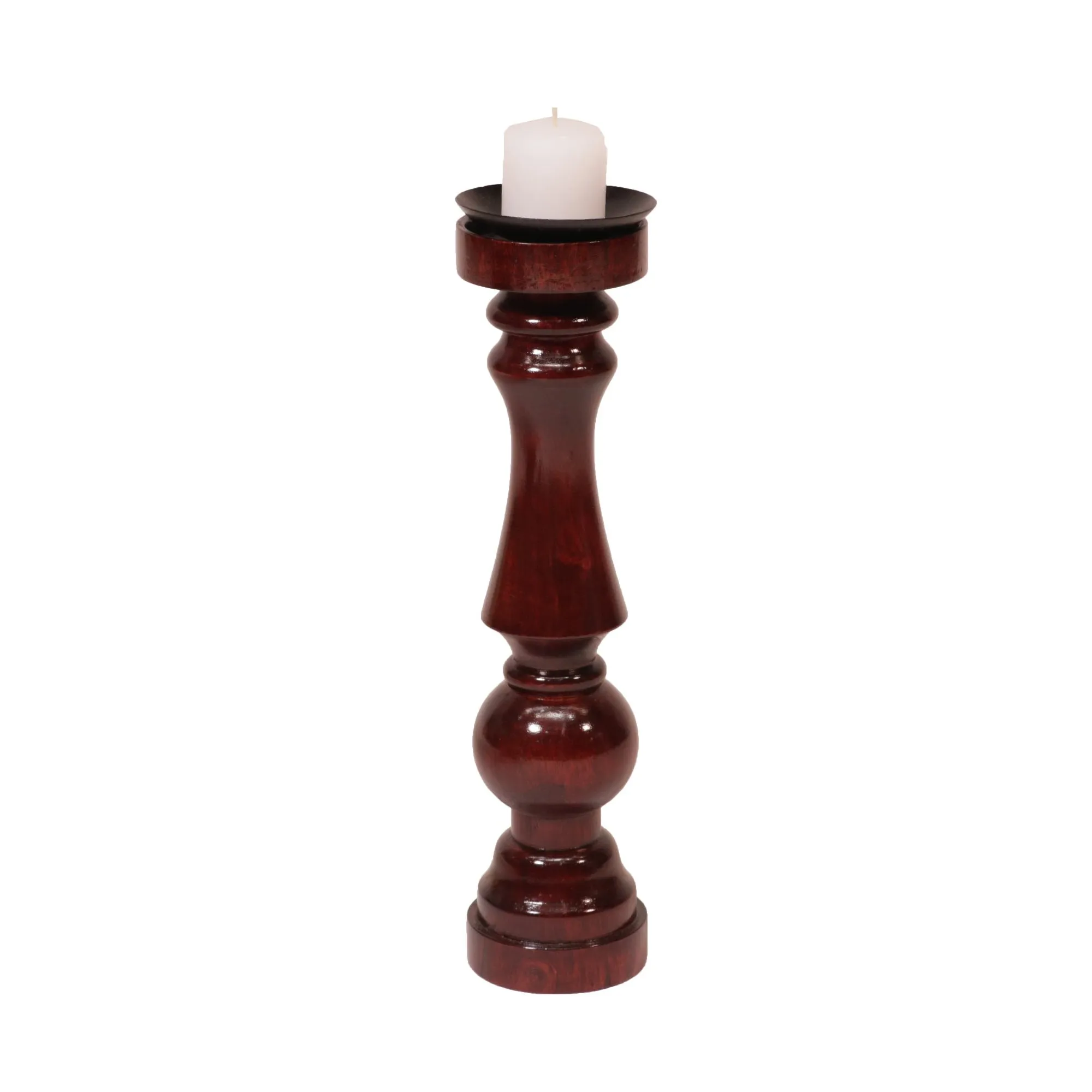 Wooden Risen Sun Candle Holder
