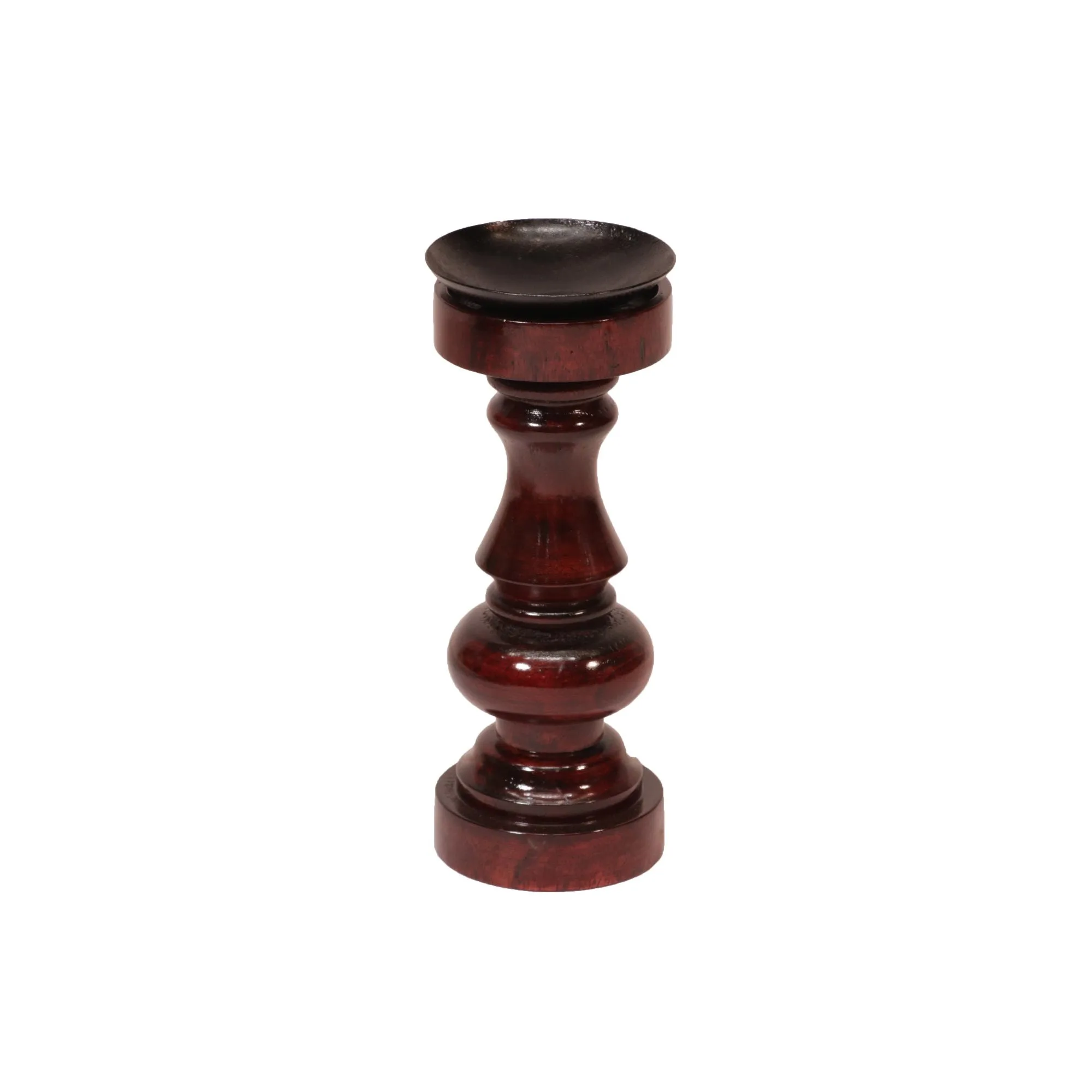 Wooden Risen Sun Candle Holder