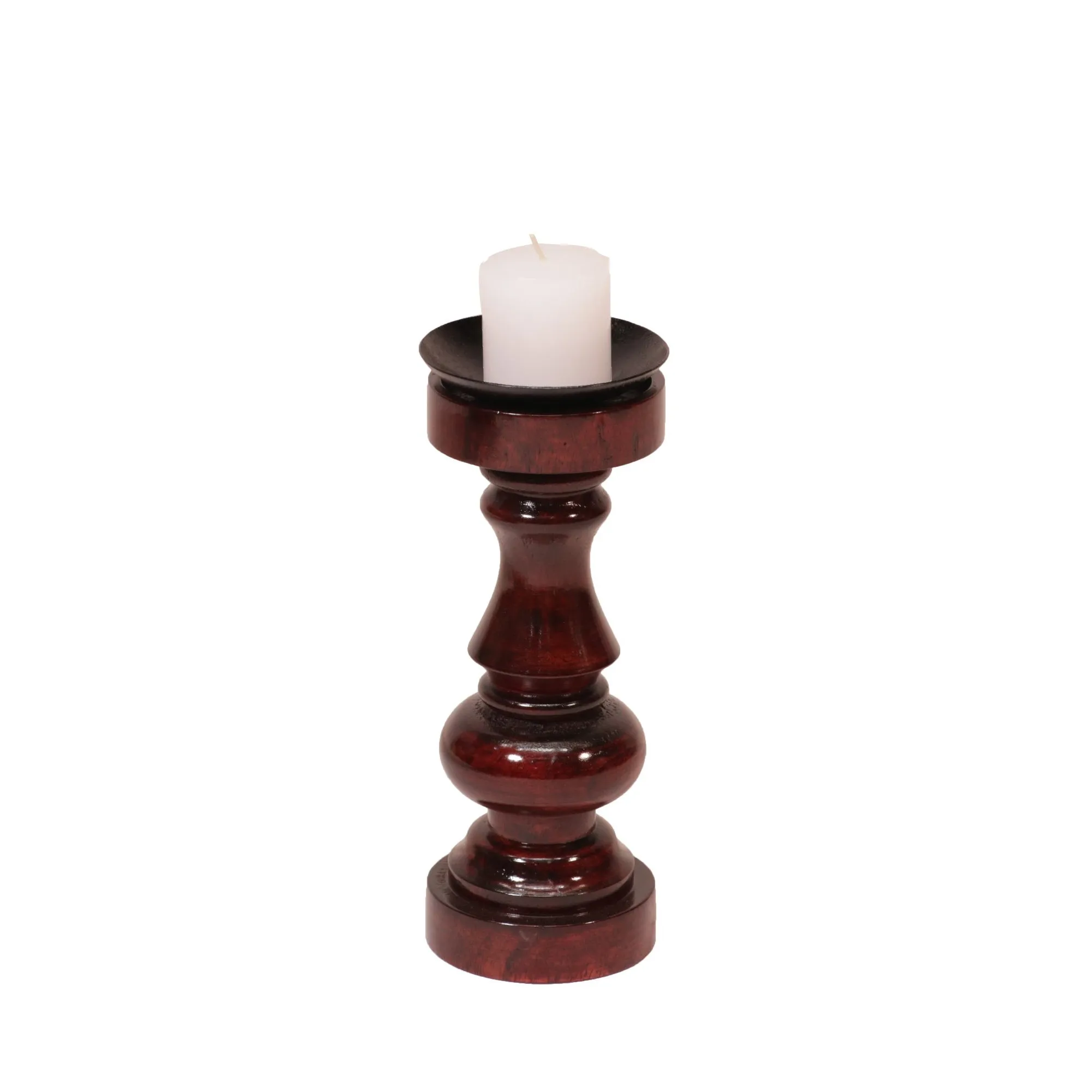 Wooden Risen Sun Candle Holder