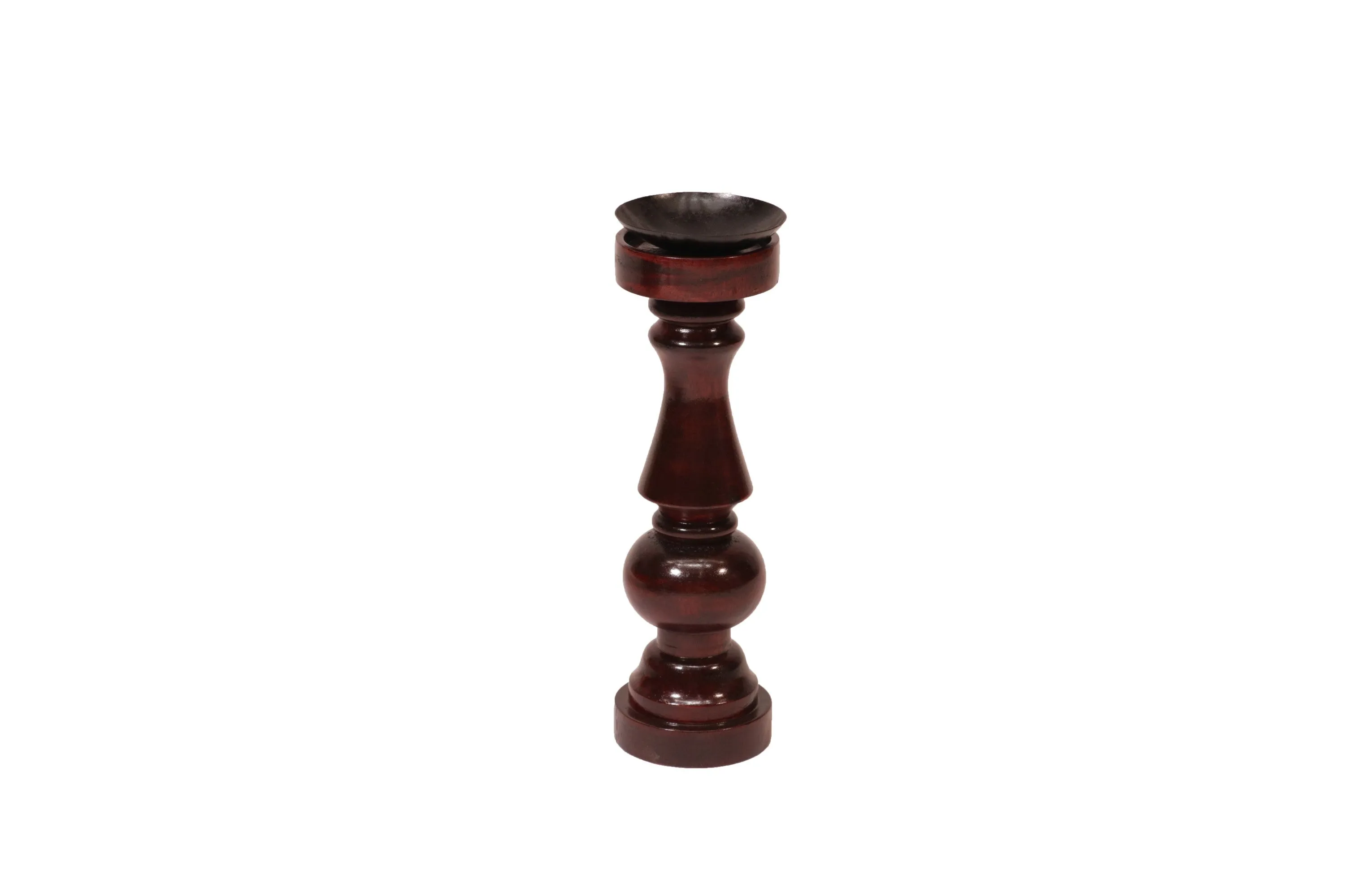 Wooden Risen Sun Candle Holder